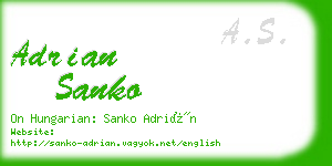adrian sanko business card